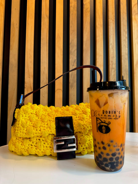 Thai Tea w Double Boba & Oatmilk